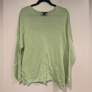 Eileen Fisher Light Green Knit Sweatshirt